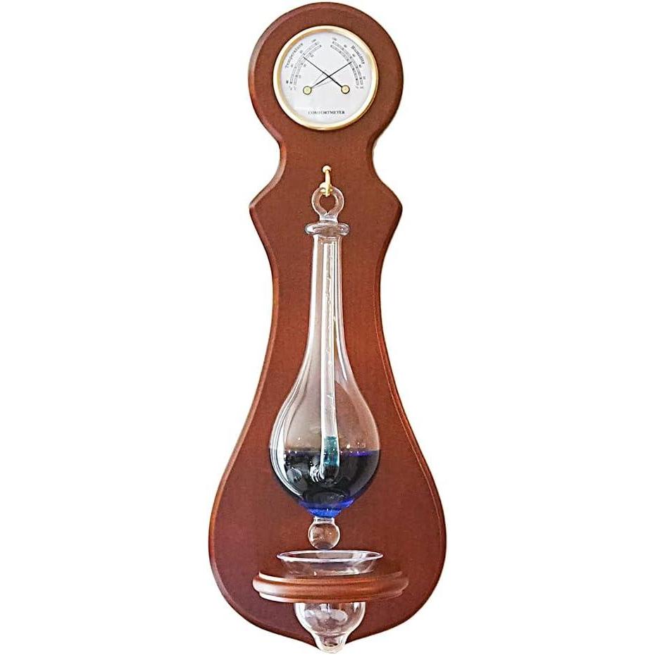 image:imageAmbient Weather BA212 Wall Mounted Weather Station with Thermometer Hygrometer and Barometer Cherry Finish