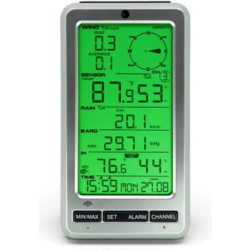image:imageAmbient Weather WS12 Wireless Weather Station wAmbient Color Changing Display