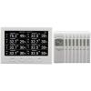 Ambient Weather WS-3000-X3 Thermo-Hygrometer Wireless Monitor w/ 3 Remote Sensors – Logging, Graphing, Alarming, Radio Controlled Clock(1 Console / 8 Sensors)