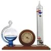 Ambient Weather WS-YG501 Galileo Thermometer, Hygrometer and Glass Fluid Barometer