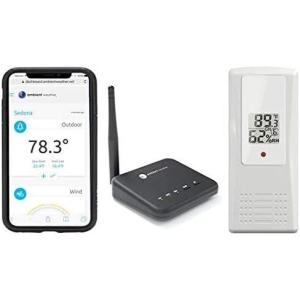 Ambient Weather WS-100-WEATHERSTATION Smart Home Weather Station WiFi Module w/Outdoor Thermo-Hygrometer, Rain Gauge, and Anemometer(WiFi Module + Outdoor Sensor)