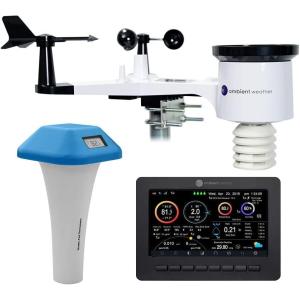 Ambient Weather WS-2000 Pool Bundle – Smart Weather Station for The Pool w/WiFi Remote Monitoring and Alerts