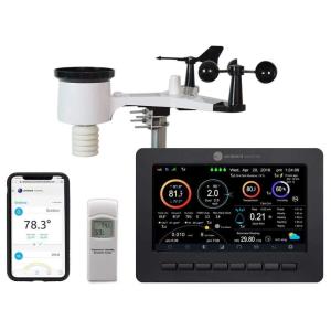 Ambient Weather WS-2000 Smart Weather Station with WiFi Remote Monitoring and Alerts(1yr AWN+ w/ Advanced Console + Array)