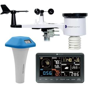 Ambient Weather WS-2902 Pool Bundle – Smart Weather Station for The Pool w/WiFi Remote Monitoring and Alerts