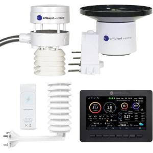 Ambient Weather WS-5000 Storm Bundle – Ultrasonic Smart Weather Station for Storm Monitoring w/WiFi Remote Monitoring and Alerts