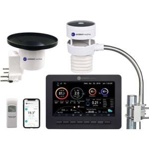 Ambient Weather WS-5000 Ultrasonic Smart Weather Station(Display Console + Ultrasonic + Raincup)