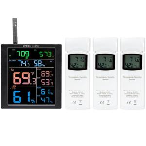 WS-1938 Wi-Fi Home Weather Station with CO2 Monitoring(Console + 3 Thermohygrometers)