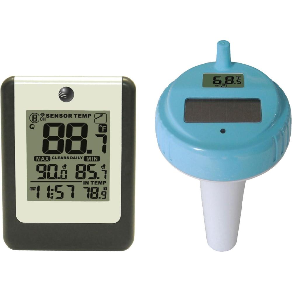image:imageAmbient Weather WS14 Wireless 8Channel Floating Pool and Spa ThermometerConsole  Sensor